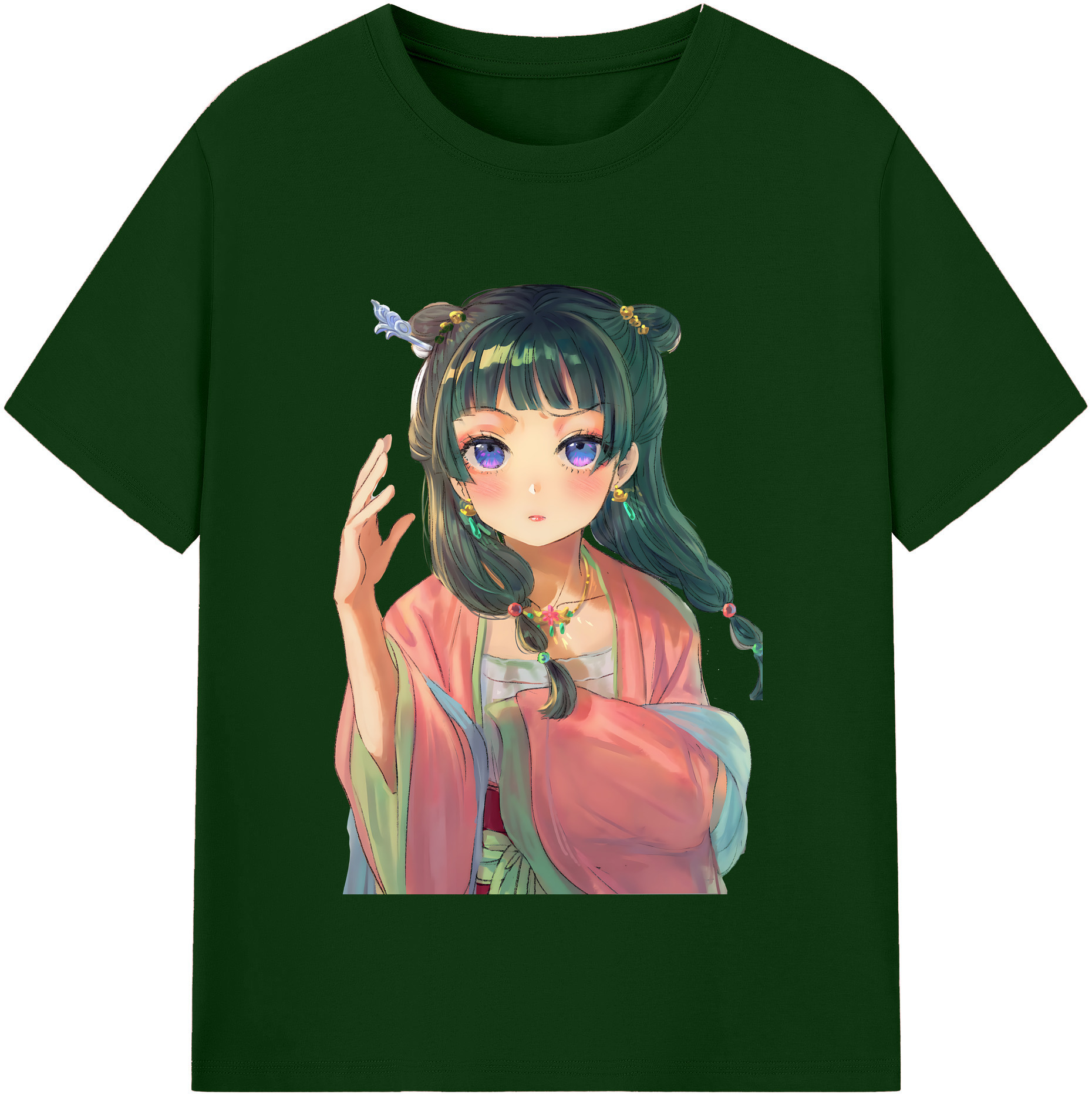 （画像用） 薬屋のひとりごと The Apothecary Diaries 綿100％半袖Tシャツ（フロントプリント）